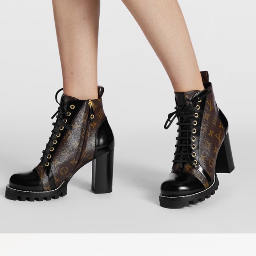 Stylish Black and Brown Ankle Boots